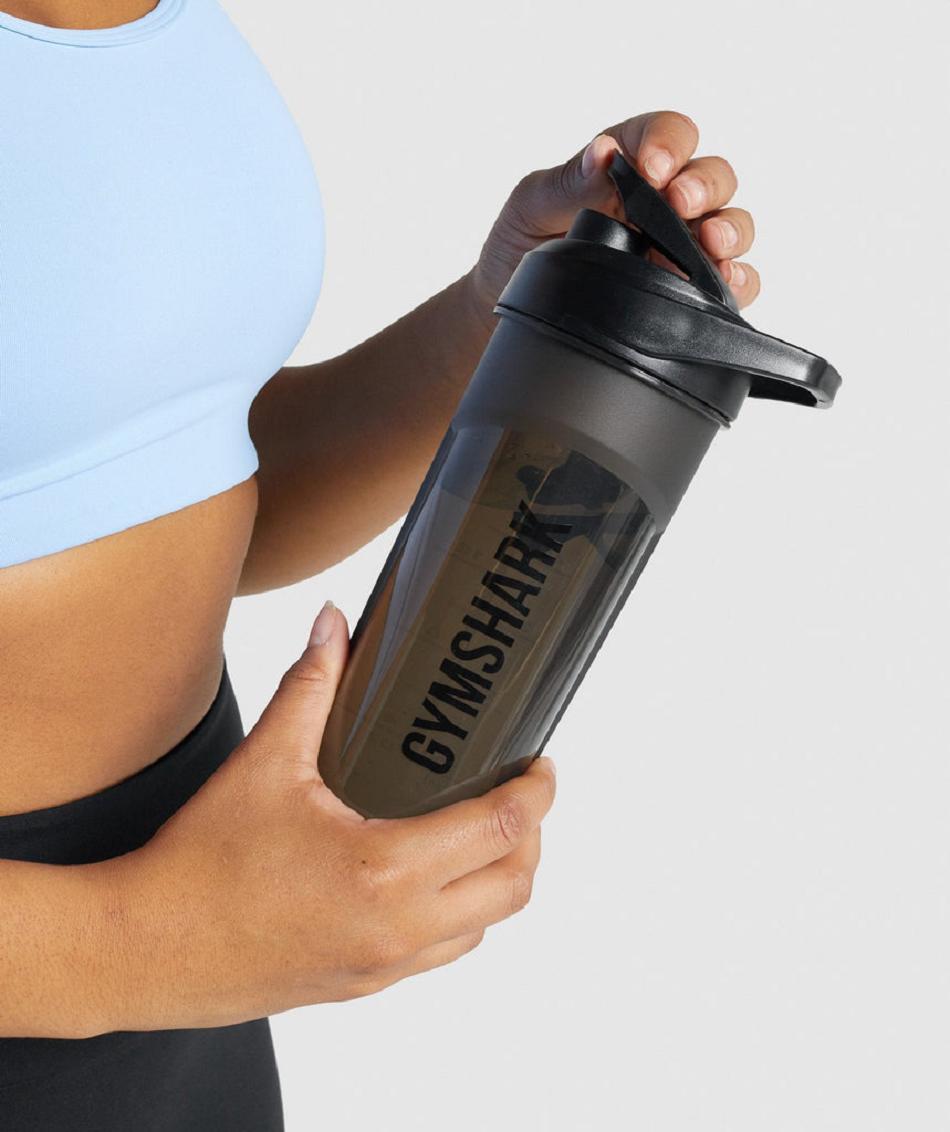 Botellas de Agua Gymshark Shaker Hombre Negras | CO 4003DFM